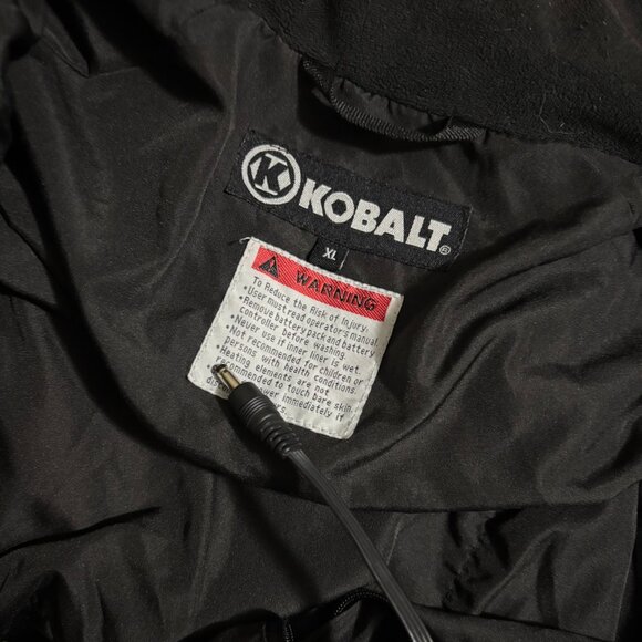 Kobalt Men's Heated Jacket Black XL – Battery Powered Workwear Softshell Coat - Picture 5 of 5